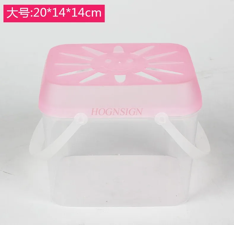 Small fish tank, turtle tank, mini pet breeding box, children's portable small plastic, children raising tadpoles