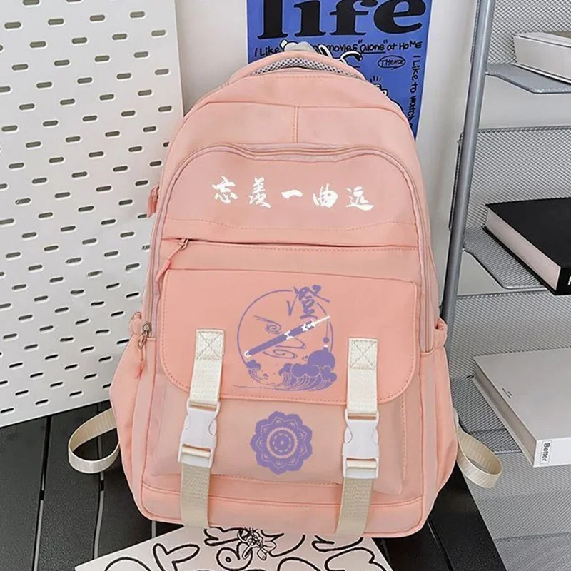 شبكة قابلة للتنفس، أسود أبيض أزرق وردي، غراند ماستر من زراعة الشيطاني، مو داو زو شي، حقائب مدرسية، حقائب ظهر أنيمي للفتيات #3