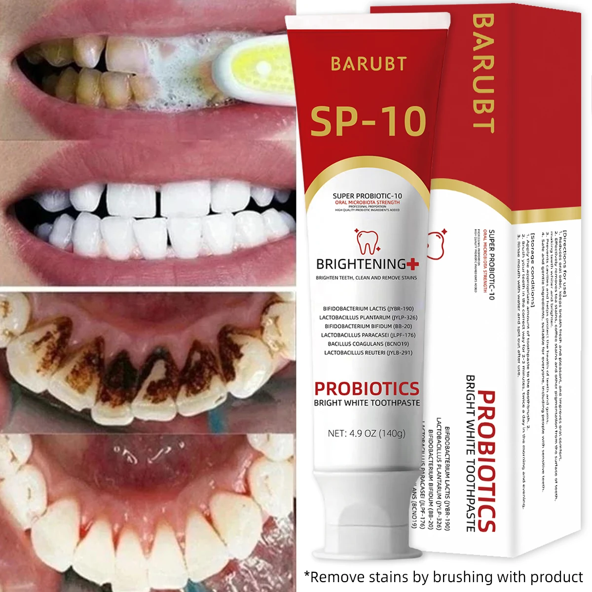 Cross-Border Summer Explosion BarUBT Probiotic Tooth Care Toothpaste Care Toothpaste