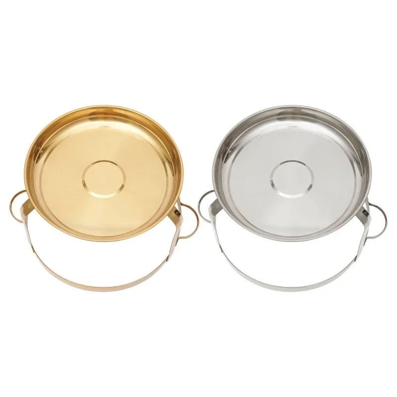 Set da buffet per scaldavivande in acciaio inossidabile: riscaldamento durevole ed efficiente, disponibile in oro e argento, perfetto per mantenere il cibo caldo