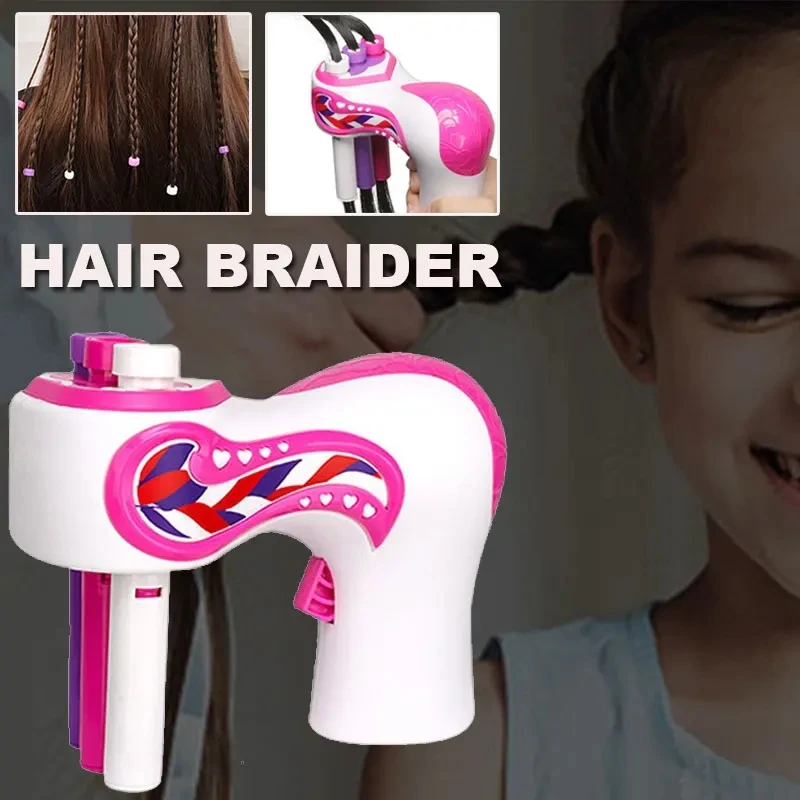 Big Automatic Hair Braider Electric DIY Hair Weave Machine Braid Hair Tools Twist Knitting Braiding Styling Tools for Girls Gift