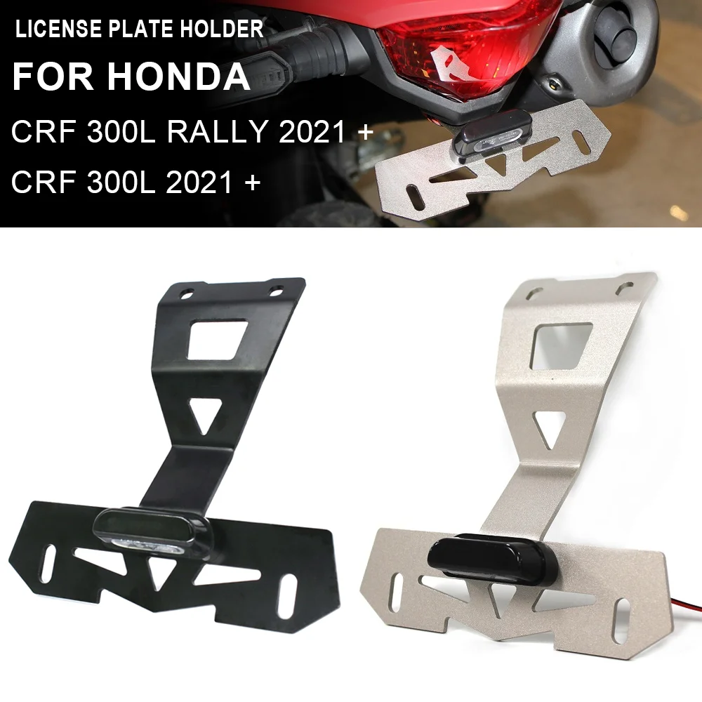 

Motorcycle LED Rear License Plate Holder Tail Tidy Fender Eliminator For HONDA CRF300L CRF 300L 300 L RALLY 2021-2024