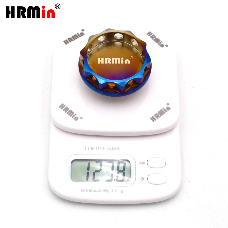 HRMin Racing Ralliart Gr5 Titanium Engine oil tank cover cap HRMin Style Car Styling for Toyota Honda Subaru Mitsubishi etc