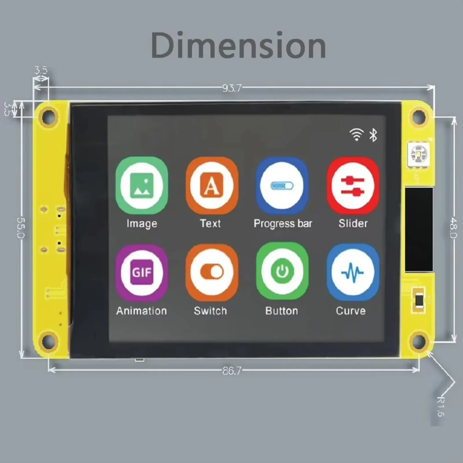 3,2-дюймовый дисплей ESP32 ST7789 IPS TFT ЖК-модуль с емкостным сенсорным экраном 240x320