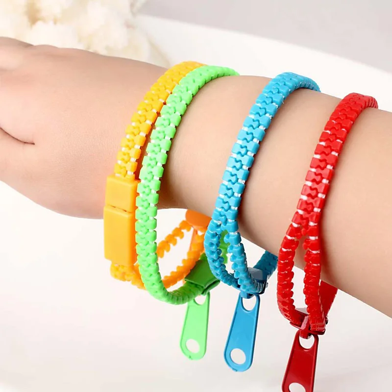 Zipper Bracelet Anxiety Antistress Toys For Kids Party Favors Classroom Prizes Sensory Fidget ADHD Autism Therapy