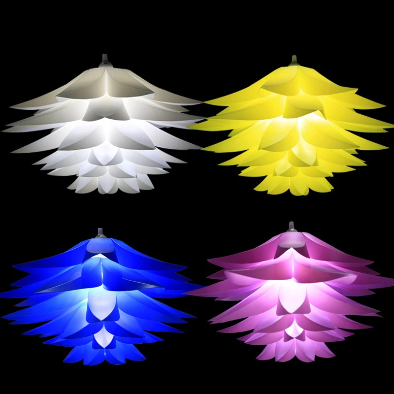 Lotus Led lampade a sospensione lampada a sospensione fai da te lampada da comodino moderna fiore lampada a sospensione nordica camera da letto soggiorno Cafe Bar Shop E27