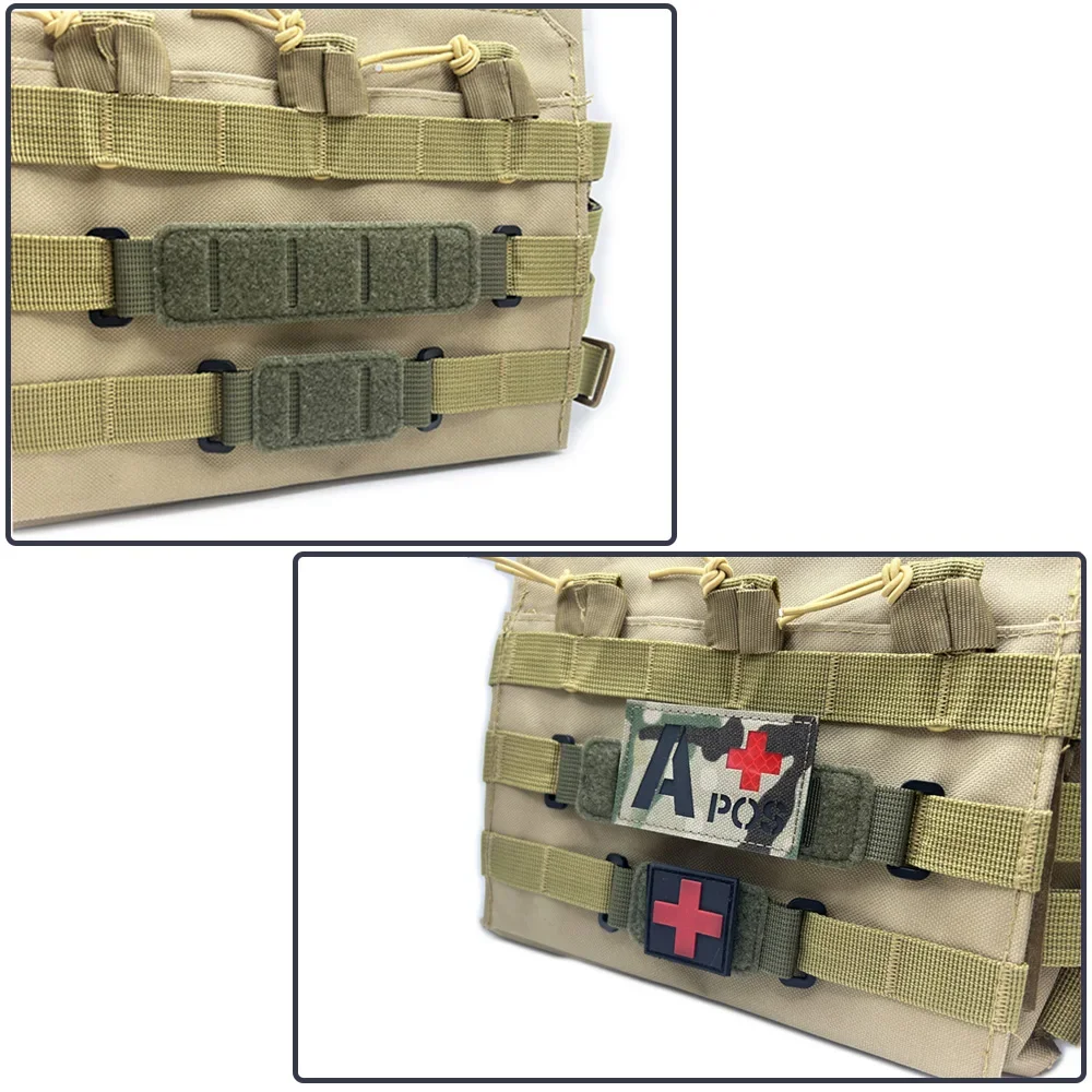 Klettverschluss-Patch-Board für Weste und Rucksack, praktischer Ausweis-Patch, Abzeichen-Display-Pad, Konverterstreifen, MOLLE-System-Befestigung – Detail 5