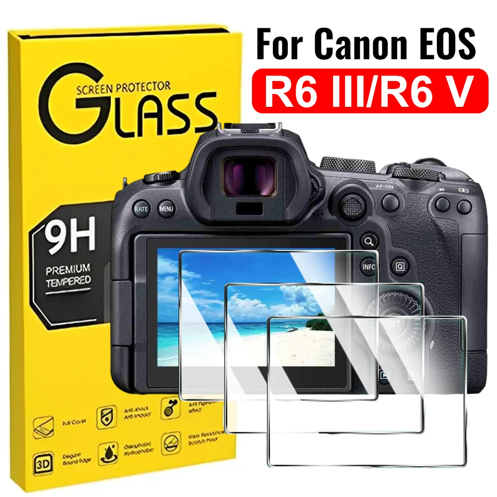 For Canon EOS R6 III R6 V Tempered Glass R6V 5th Camera LCD Display Screen Protectors 9H HD Clear Anti-Scratch Protective Flim
