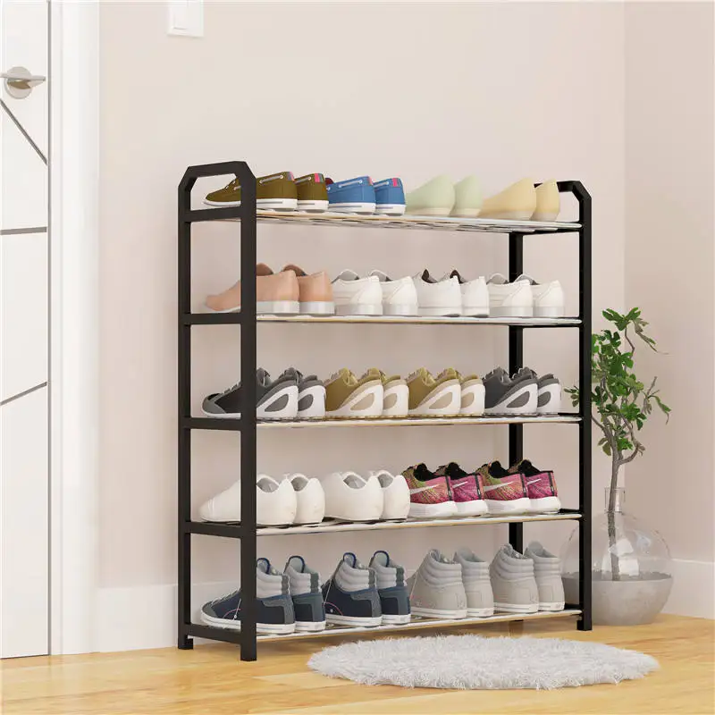 

Customized Metal Shoe Rack Cabinet Storage Modern Design Metal 5 Layers Shoe Rack Organizer Shelf Home Furniture Manufacturer