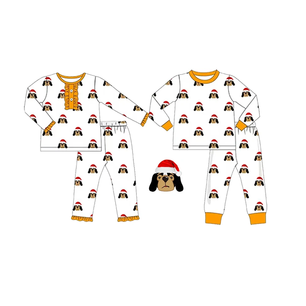 New family Christmas pajamas outfits school uniforms team sleepwear girls clothes boys pajamas sets