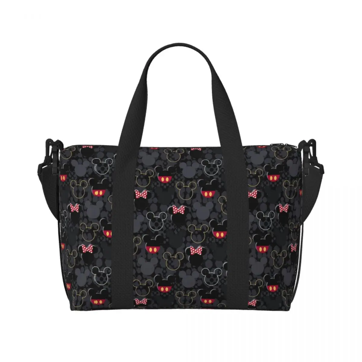 

Пользовательские Минни аниме Микки Маус искусство мультфильм большая сумка женские большие вместительные пляжные дорожные сумки для спортзала