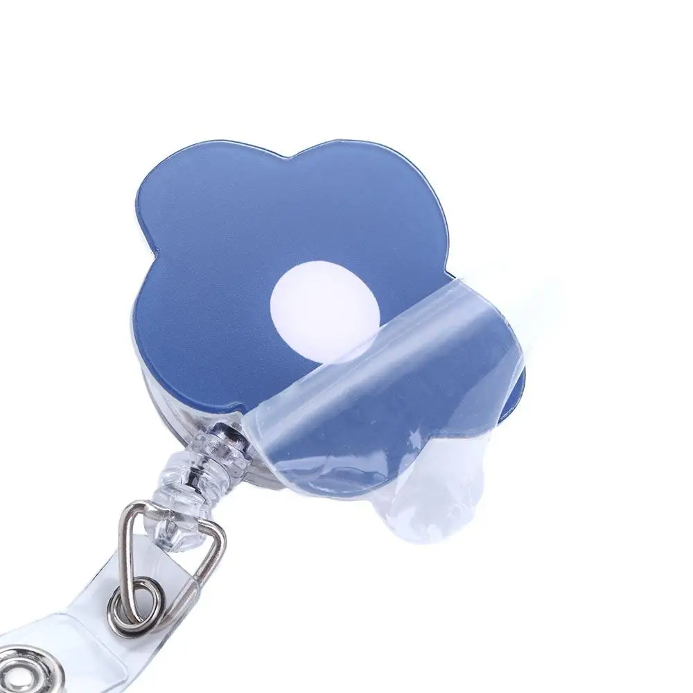 

Flowers Office Supplies Student Reel Clip Cartoon Acrylic ID Card Clips Name Card Holder Badge Holder Retractable Badge Reel