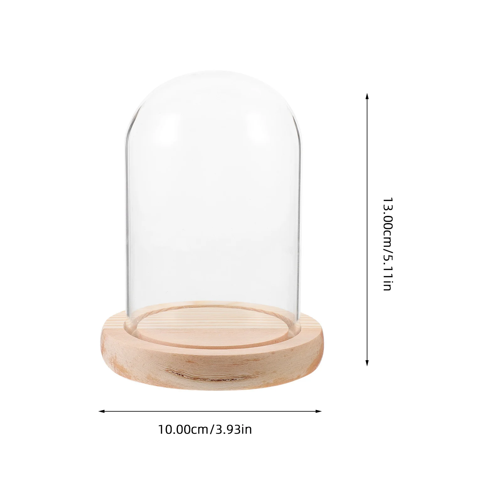 قبة زجاجية شفافة لعلبة عرض الزهور المحفوظة لديكور عيد الحب وغطاء المناظر الطبيعية الزجاجية #5