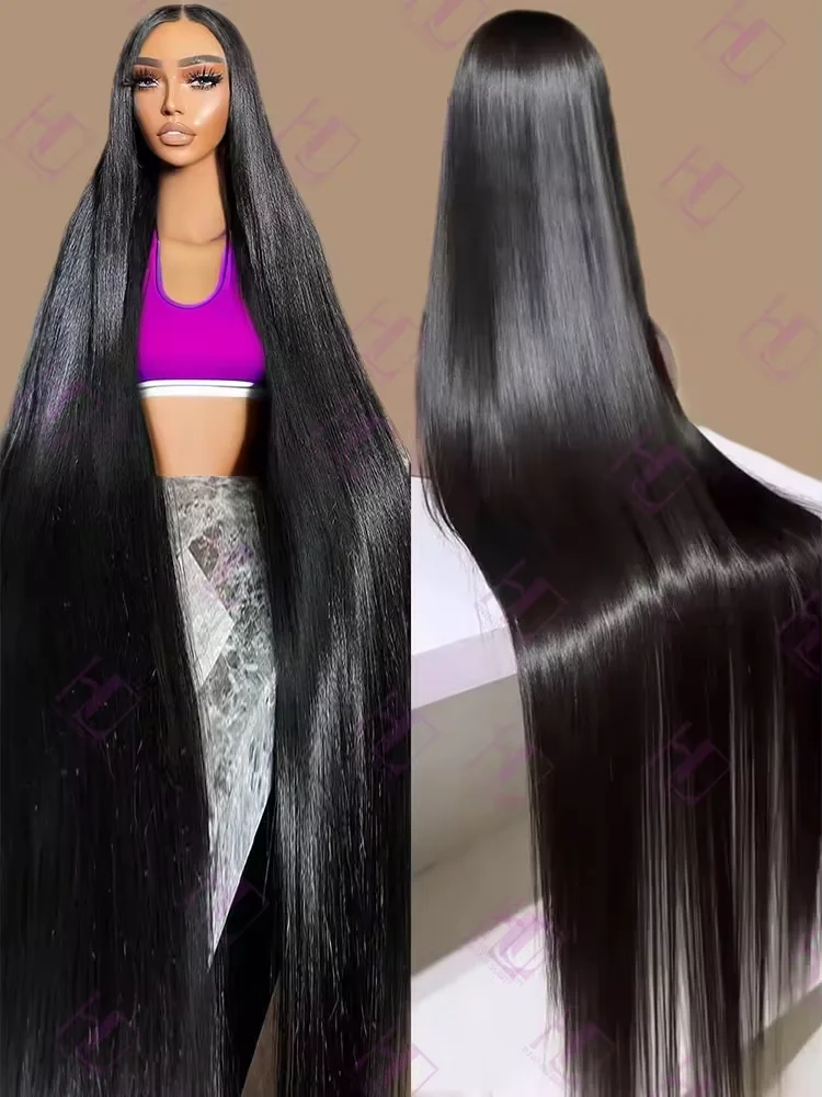 

HD Transparent Straight Human Hair Wig Straight Lace Front Wigs Human Hair Brazilian 13x4 13x6 Lace Frontal Wig For Women