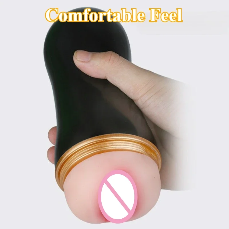 Soft And Realistic Penis Sex Exerciser, Flesh Textured Light Lifelike Vagina Vacuum Sucking Men's Masturbator Sex Toy For Men view 3