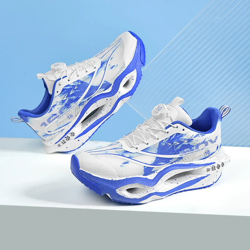 Men Carbon Plate Running Shoes Professional Marathon Athletic Sneakers Shock‑Absorbing Non‑Slip Sports Shoes for Training Racing - view 5