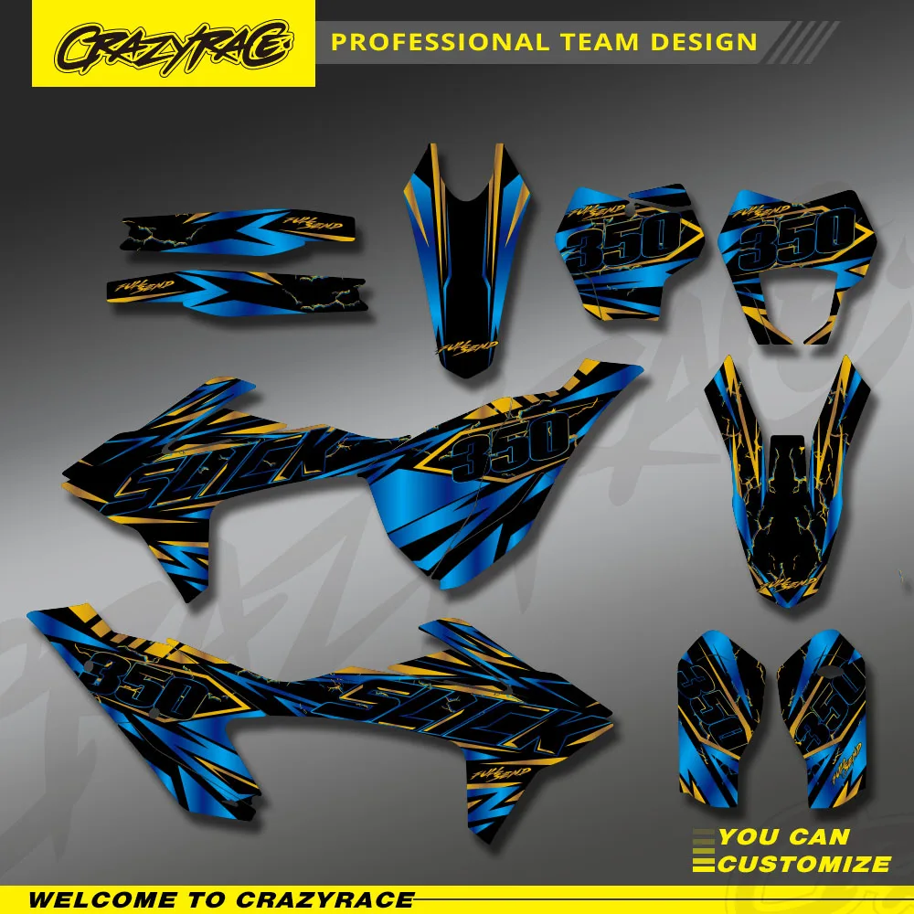 

Мотоциклетные наклейки для защиты фона, графические наклейки, комплект для GASGAS GAS MC EX EC 125 250 300 350 450 2021 2022 2023 на заказ