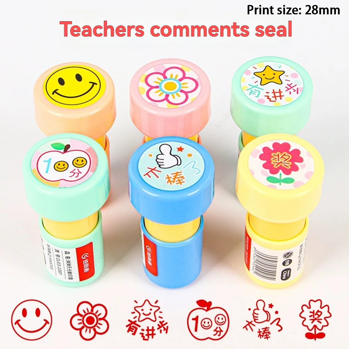 

Набор штампов для учителя, 6 шт., самокрасящийся мотивационный штамп для класса для оценки, штамп с рейтингом корпуса, для награды