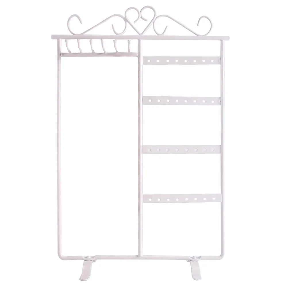 

Earring Jewelry Display Stand Organizer Accessories Holder White Stands Show Rack