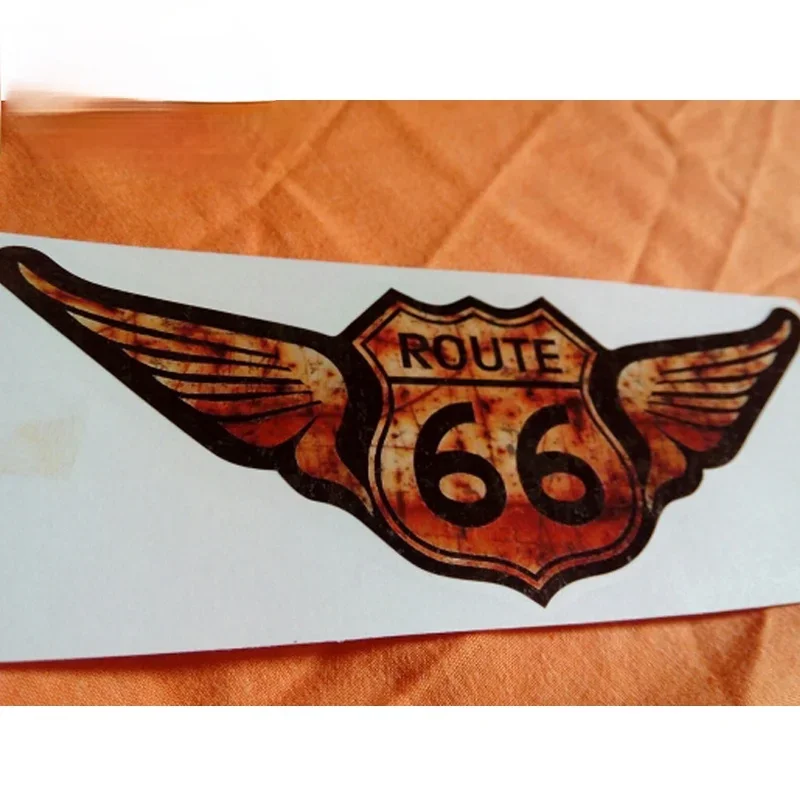 Interesting Rat Rod US Highway Route 66 Stiker Mobil Stiker Vinil Kepribadian Aksesori Tahan Air 15Cm * 6Cm