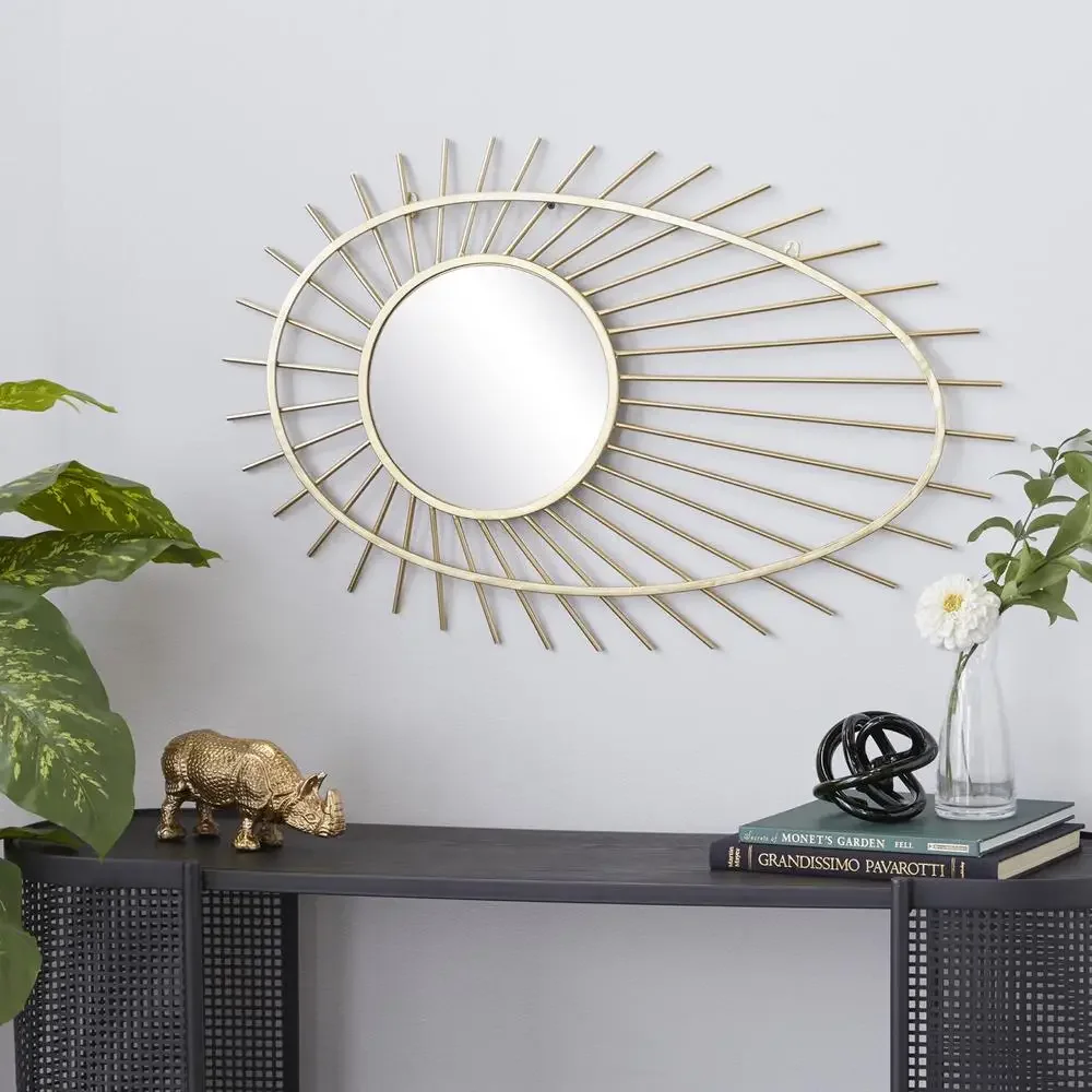 Modern Gold Comet Design Wall Mirror 22