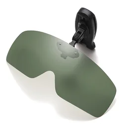 Gafas polarizadas pesca clip gorra SU01 anti-UV Vino/Amarillo