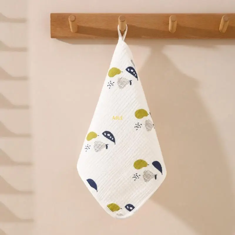 ผ้าฝ้าย ผ้าขนหนูเด็ก ผ้าขนหนูสี่เหลี่ยมเล็ก 4 ชั้น ผ้าขนหนูน้ำลาย ผ้าขนหนูนุ่ม