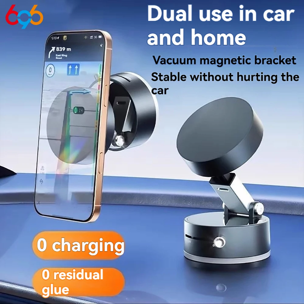 360 °   قابل للتعديل فراغ المغناطيسي شفط كأس الهاتف جبل حر اليدين حامل هاتف الخليوي المغناطيسي للسيارة/صالة الألعاب الرياضية/مرآة/هدايا سطح المكتب