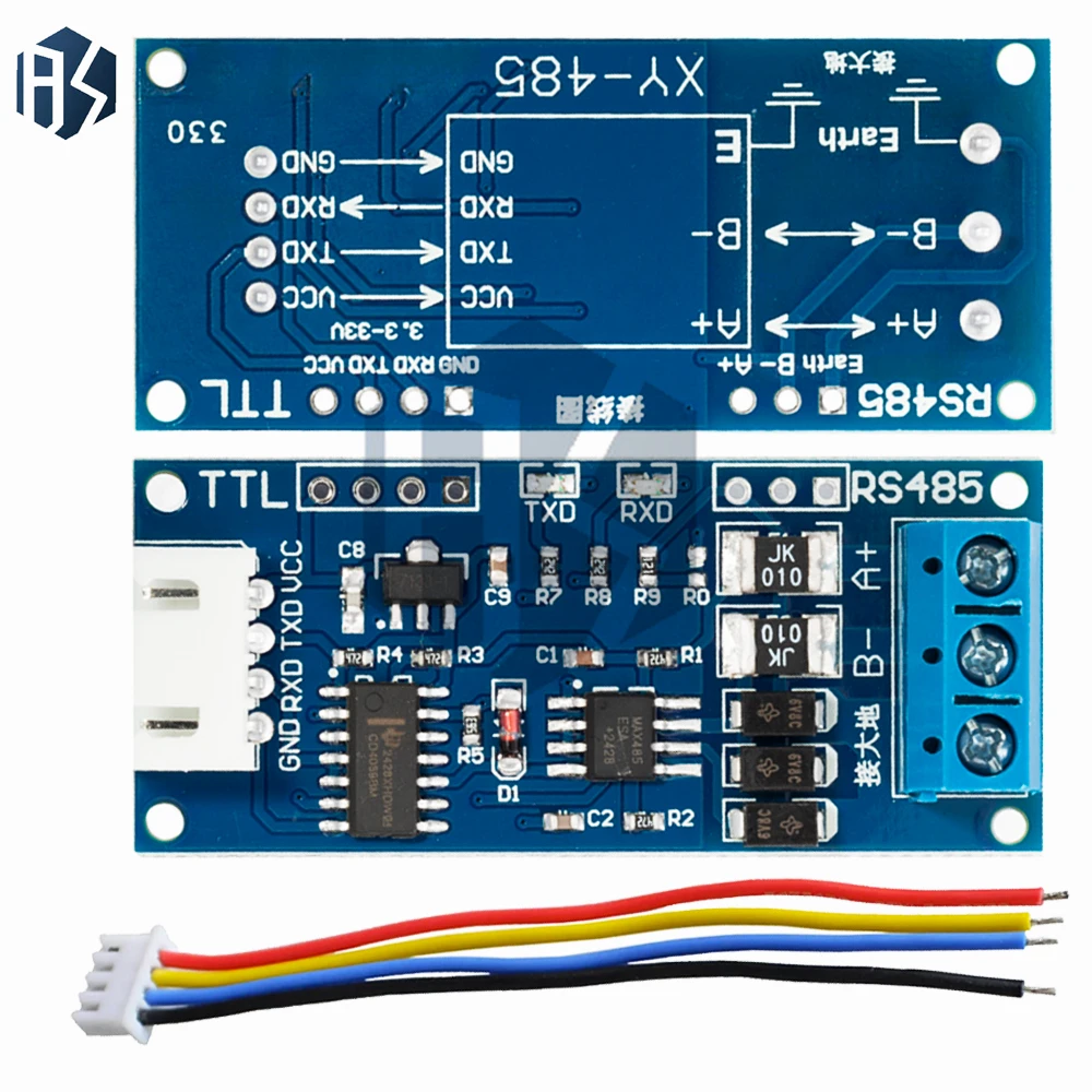 ‌ Modulo convertitore bidirezionale da TTL a RS485 da 3,3 V/5 V – Controllo automatico della direzione, comunicazione isolata per Arduino