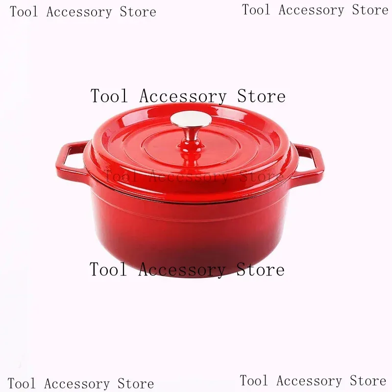 مصنع توريد تخصيص الحديد الزهر المينا وعاء الطبخ مقلاة مجموعة أواني المطبخ #3