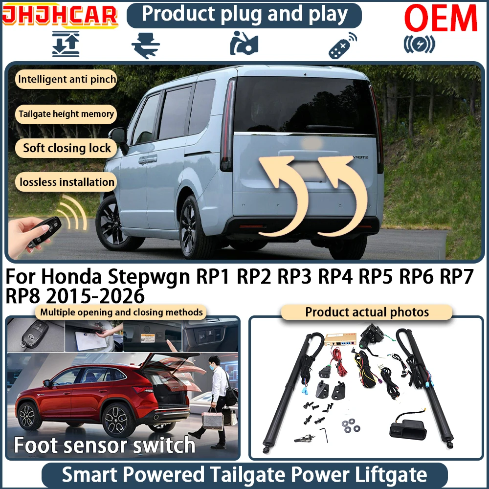 Smart Electric Powered Tailgate For Honda Stepwgn RP1 RP2 RP3 RP4 RP5 RP6 RP7 RP8 2015-2026 Power Liftgate Remote Control Trunk