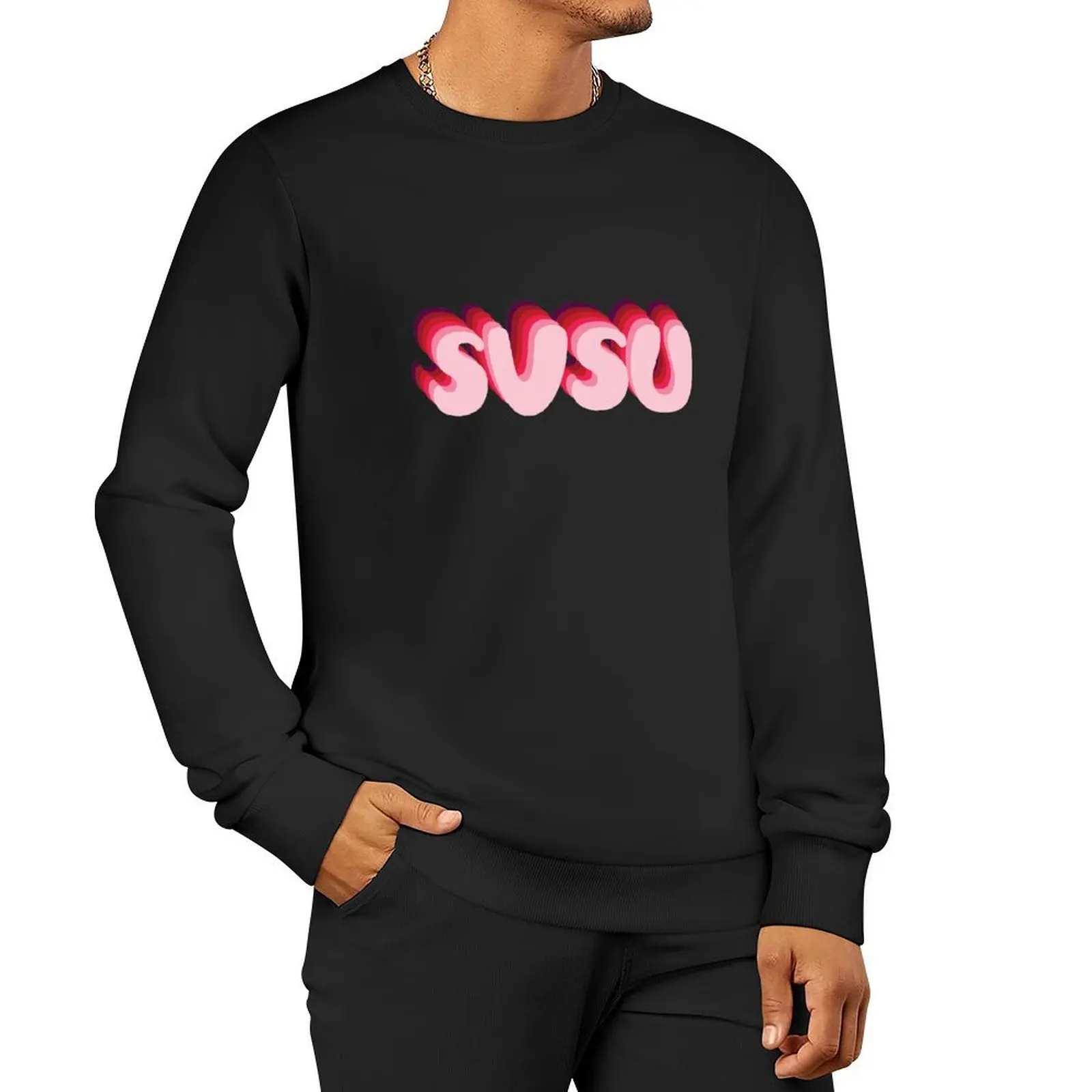 

SVSU Red Retro Inspired Pullover Hoodie men's sweat-shirt men clothes hooded sweatshirts