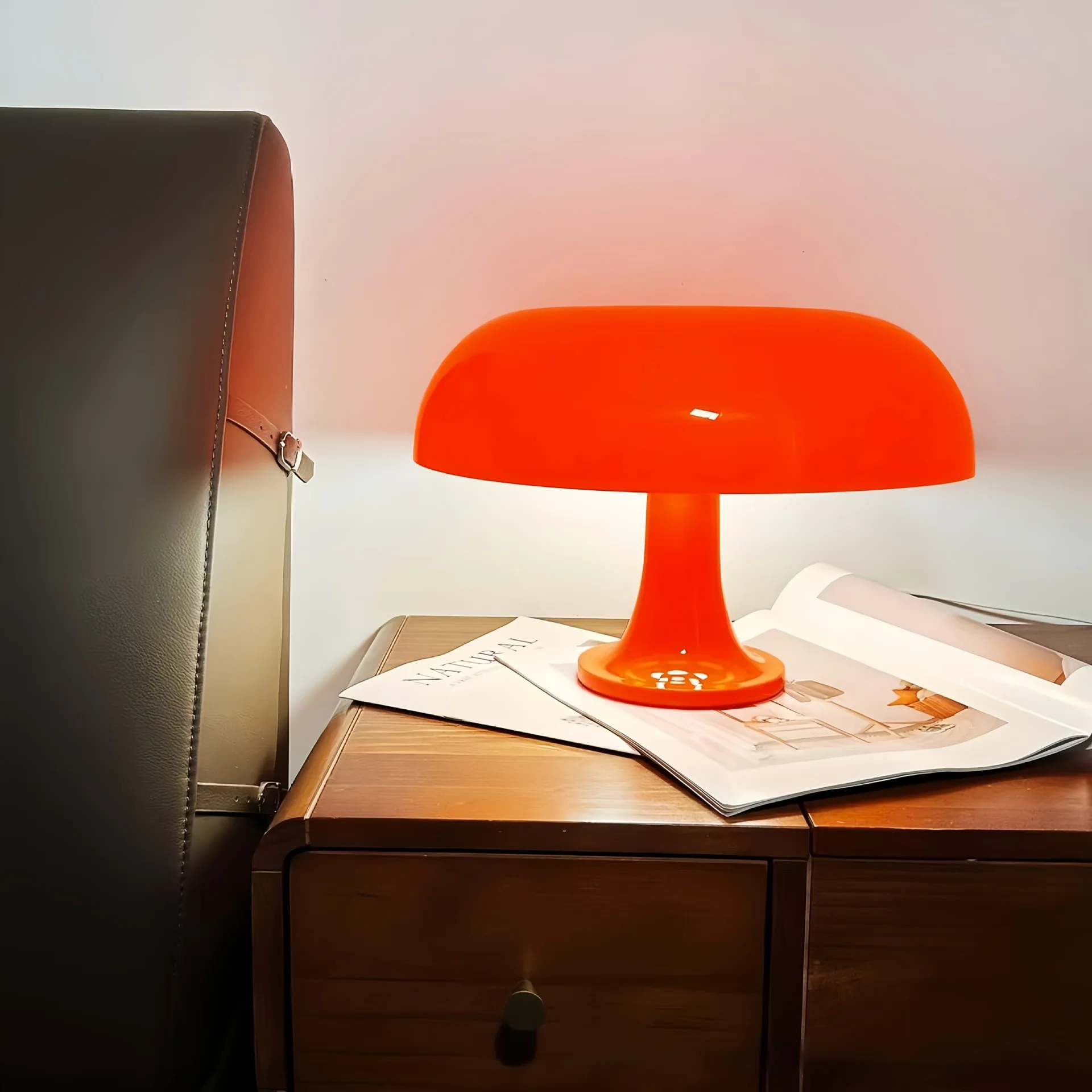 

Italy Designer Led Mushroom Table Lamp for Hotel Bedroom Bedside Living Room Decoration Lighting Modern Minimalist Desk Lights