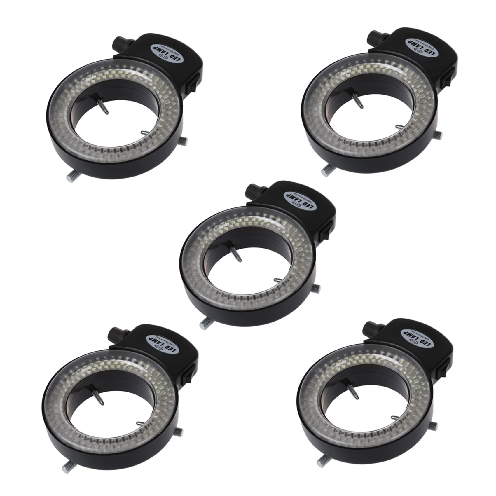 5X 144 LED Miniscope Ring Light Ring Light 0 - 100% Adjustable Lamp For Miniscope Ring Light