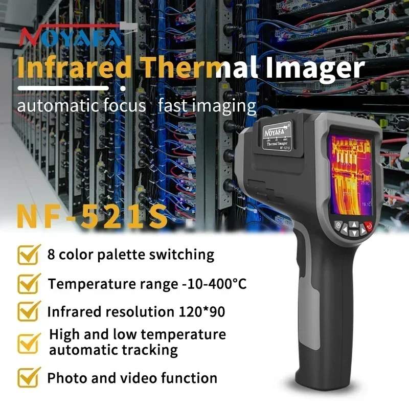 Precision Digital Measuring Meter NOYAFA NF-521S Handheld Thermal Imager Infrared Night Vision Floor Heating Leak Detector Tempe