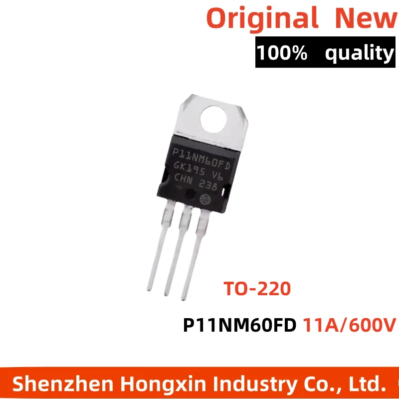 

(5piece)100% New P11NM60FD STP11NM60FD TO-220 11A/600V Field Effect Transistor Chipset