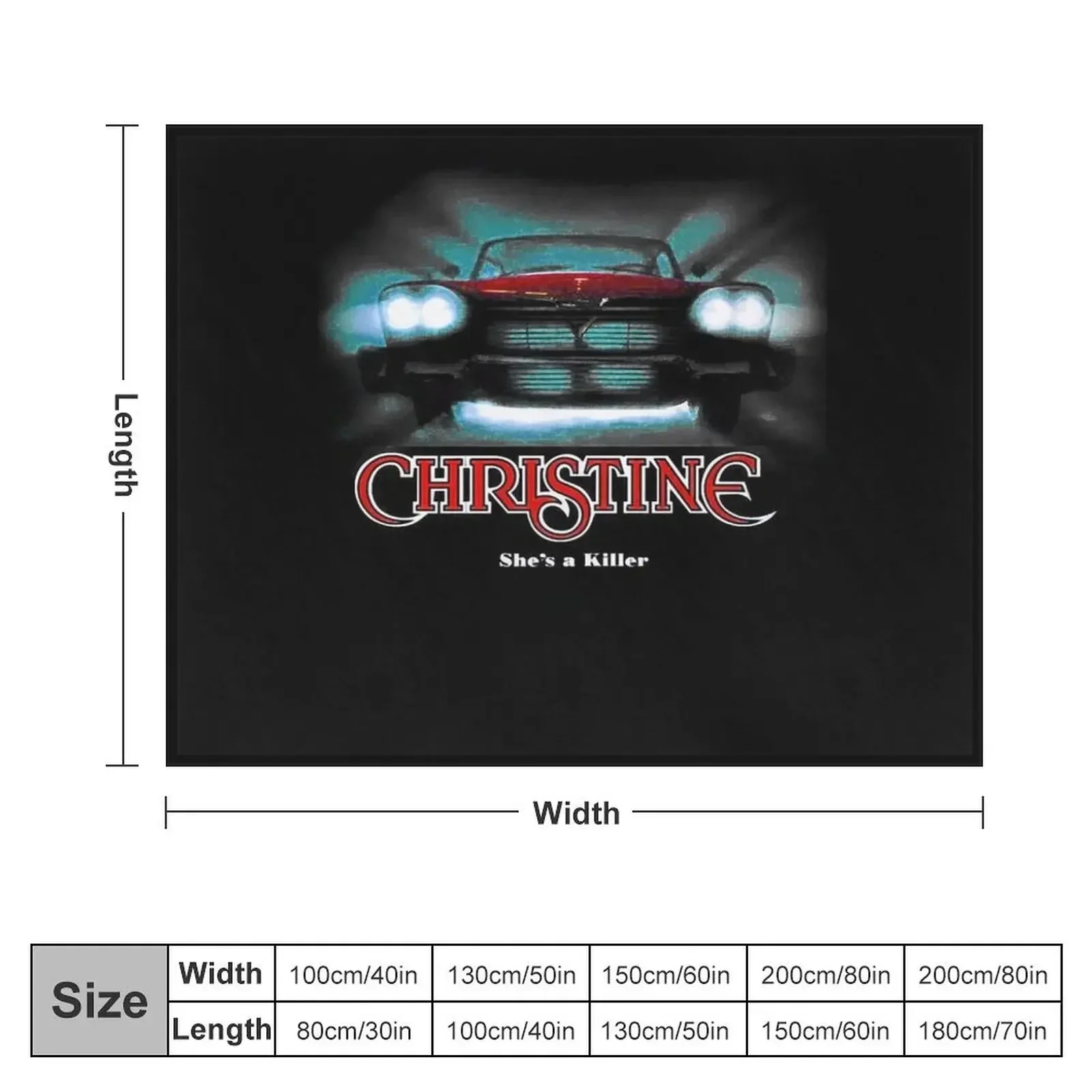 Geweldige Film Auto Christine Essentiële Gooi Deken Mooi Zacht Groot Bed Geruite Zachte Dekens