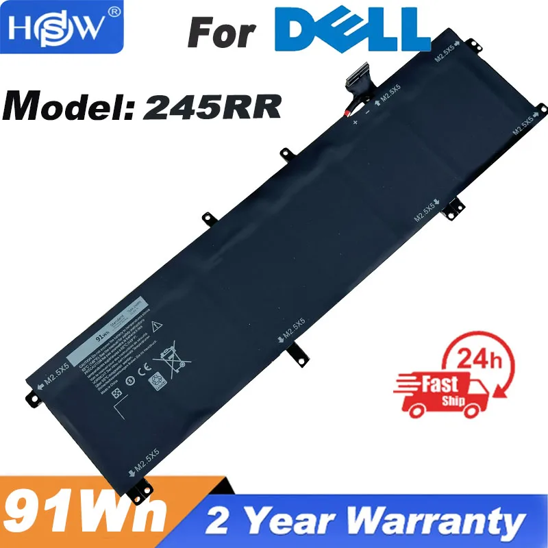 

11.1V 91WH 245RR Laptop Battery for Dell XPS 15 9530 9535 For Precision M3800 TOTRM H76MV 7D1WJ 11.1V 91WH 245RR Laptop Battery