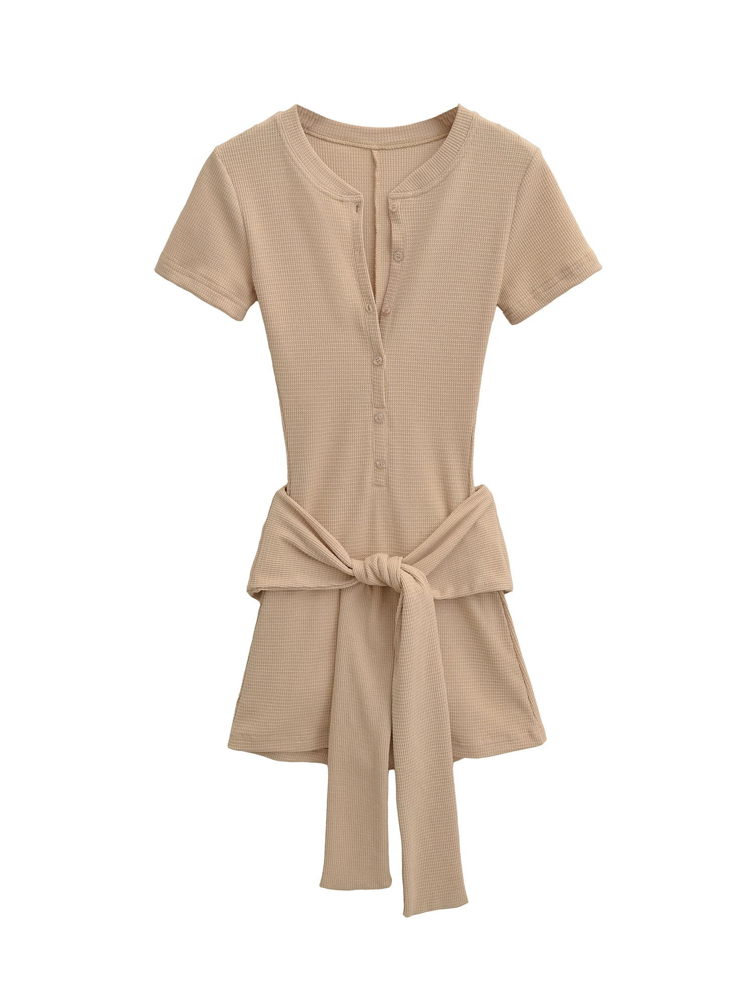 

Sexy Slim Fit ort Sve Onesie Women's Waist Tie Bodysuit Faionable Slimming Overall Pants High Waist Cotton Blend Fabric