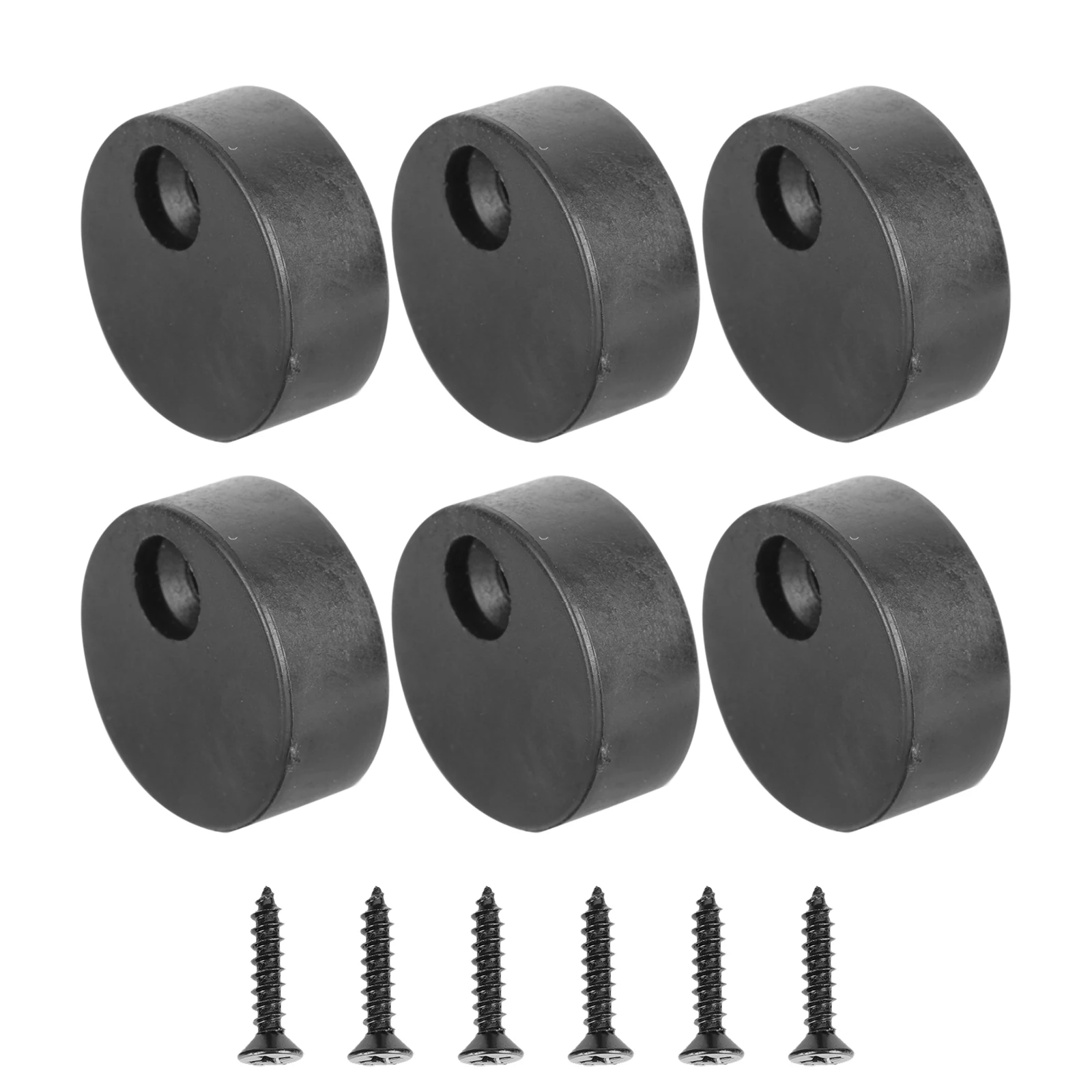 

5 Sets Anti derailment Blocks Barn Door Sliding Track Black POM Prevent Jumping Off Durable Hardware Accessories