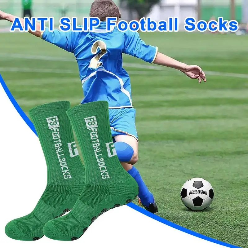 Adult Soccer Socks | Anti-Slip Wicking Knee High Football Socks | Comfortable Sports Socks for Roller Skating Basketball