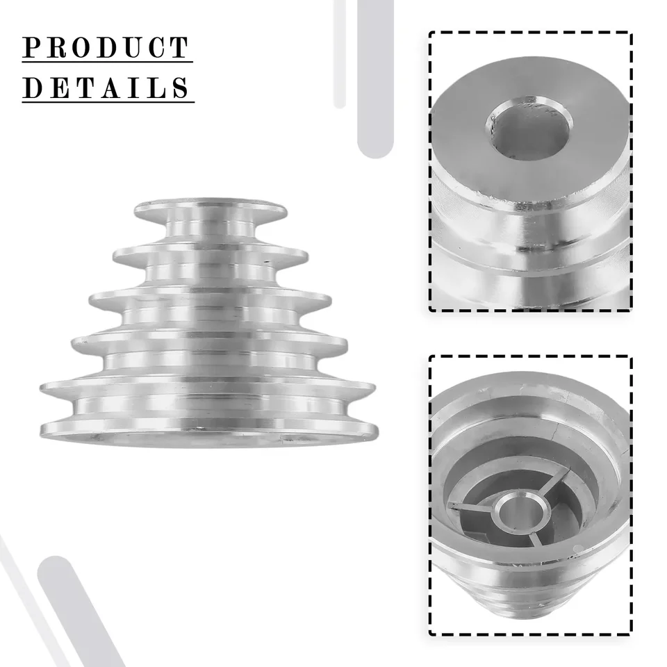 Produktbild von Yuanpgky Pagoden-Riemenscheibe – 14/22 Mm, 5-stufig, Aluminium, Für A-V-Riemen & Bohrmer