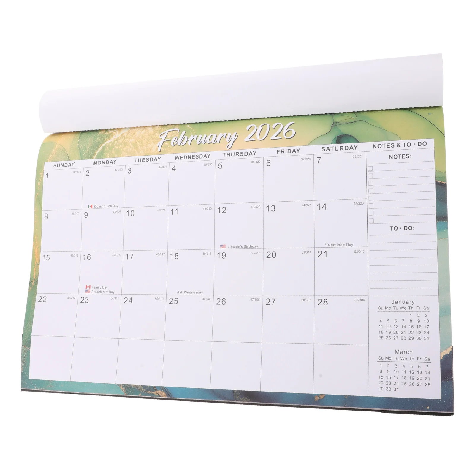 

Hanging Calendar 2025-2026 Wall English Monthly Noting Sturdy Practical Beautiful Home Office Use Daily Planner