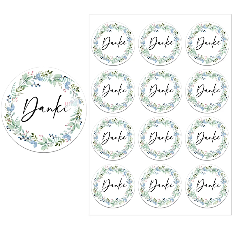 Dank U Stickers Roll 500Pcs 1.5Inch Stickers Goudf... - Vicedeal