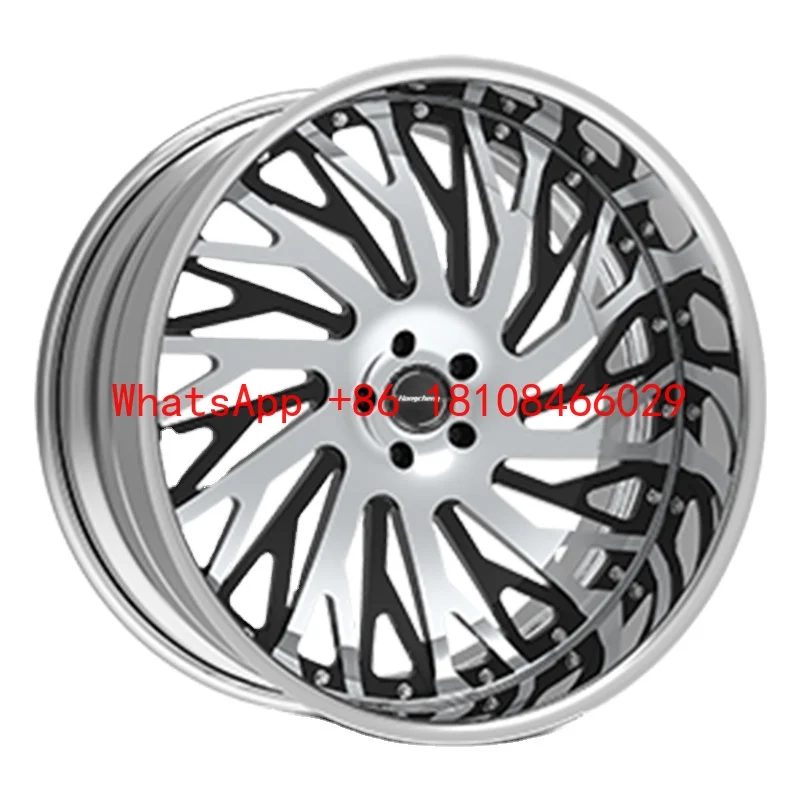 

20-28 Inch 2-Piece Custom Polished Deep Dish Forged Wheels for Luxury Sports Cars