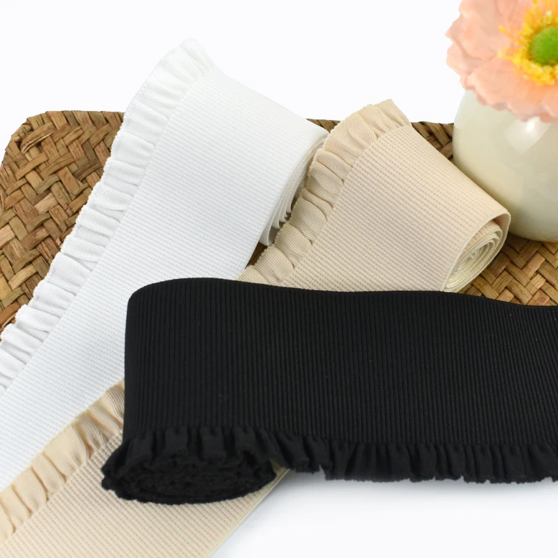 

2-10Yards 60mm Soft Rubber Bands Dress Lace Elastic Band Waist Elastics Laces Stretch Webbing Belt Bling DIY Sewing Accessories