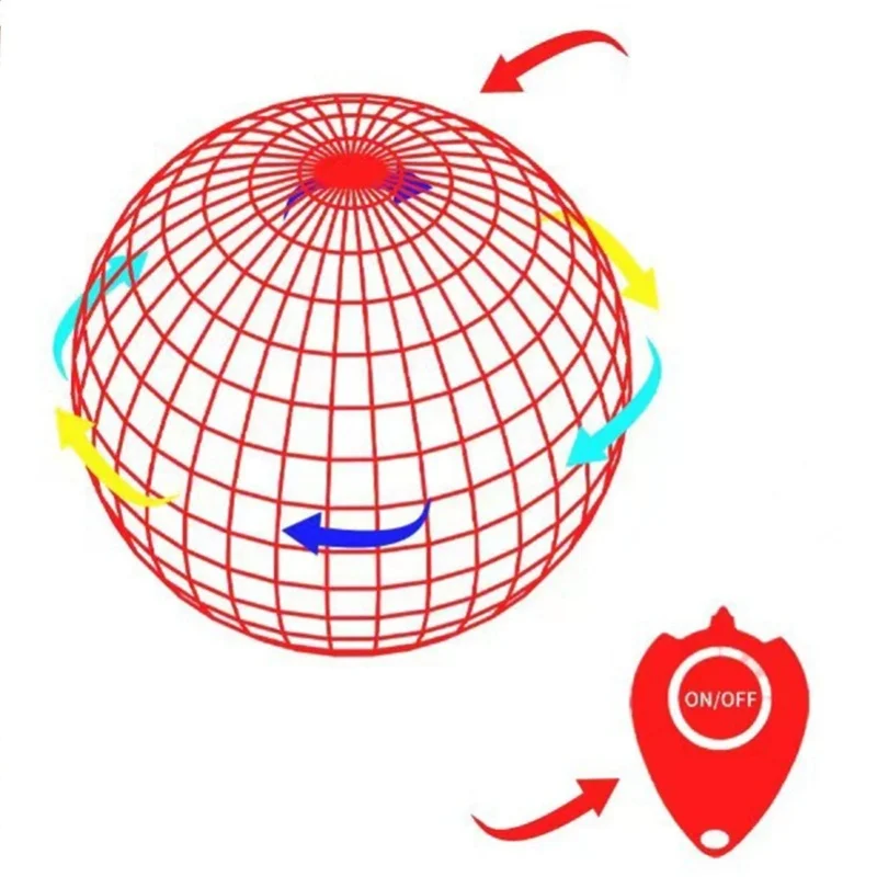 لعبة الكرة الطائرة الملونة الخفيفة USB شحن مستشعر ذكي البلاستيك الدورية كرة طائرة الكرة الأرضية الأرجواني الوردي #3