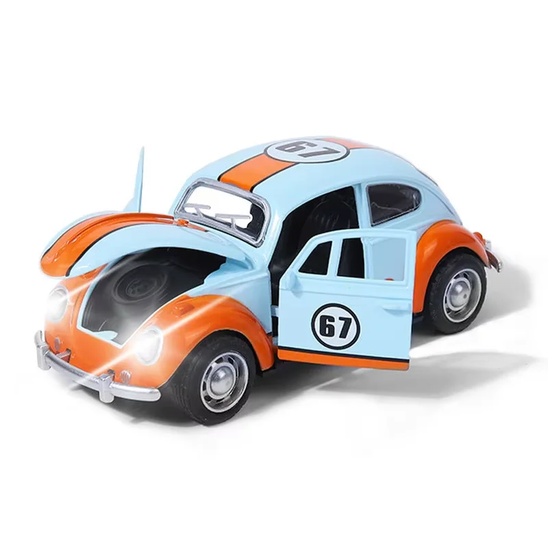 1:32 Beetle Alloy Car Diecasts Metal Classic Toy Model with Pull Back Function Vehicles for Child Gifts