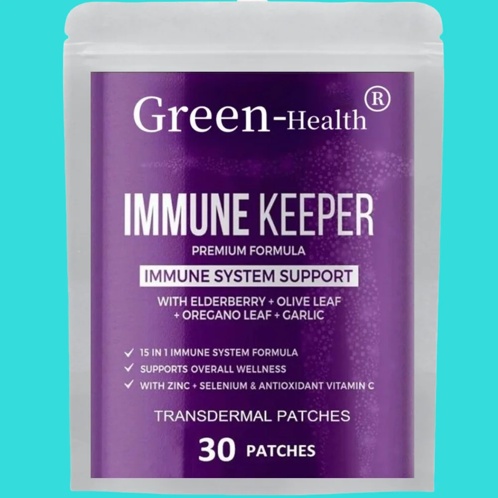 30 Patches Immune System Booster Transdermal Patches with Elderberry, Quercetin, Zinc, Vitamin D, Immunity Boost