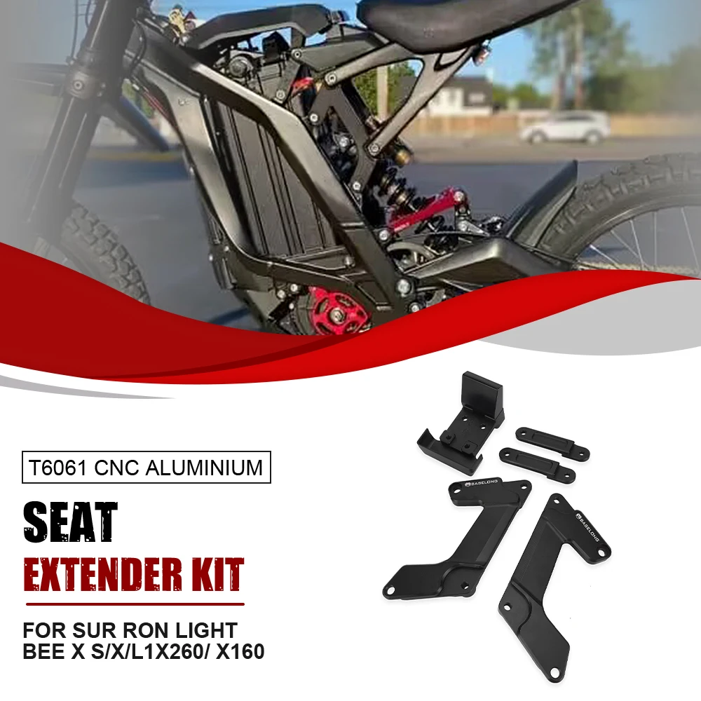 

For Sur Ron Light Bee X S/X/L1 Motorcycle Aluminium Accessories Seat Lift Seat Extender For Segway x260/ X160 For VTB VENTUS ONE